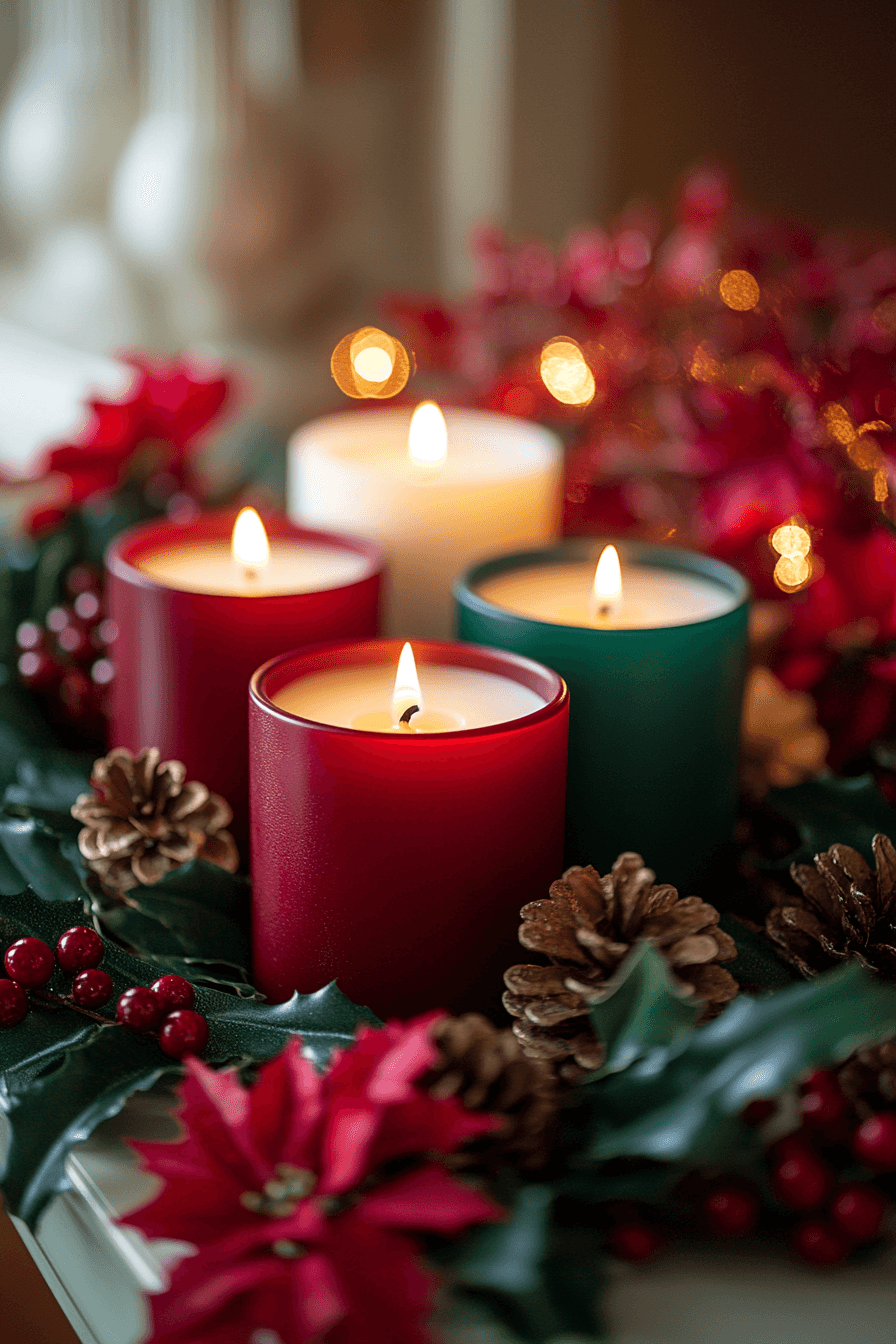 29 Christmas Candle Decor Ideas For A Dreamy Magical Christmas Atmosphere 23 christmas candle decor ideas