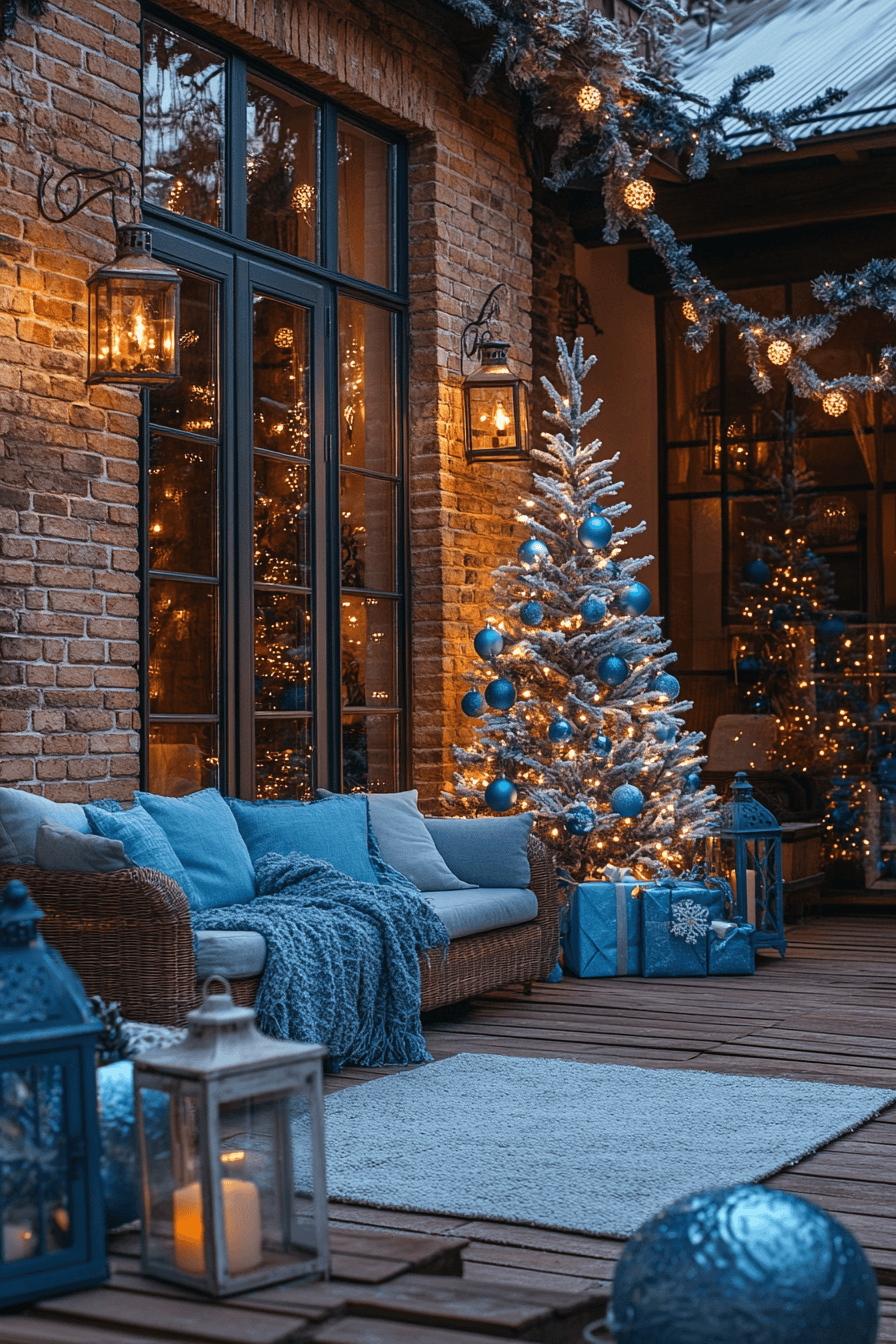 29 Blue Christmas Decor Ideas for a Magical Winter Glow 24 blue christmas decor ideas