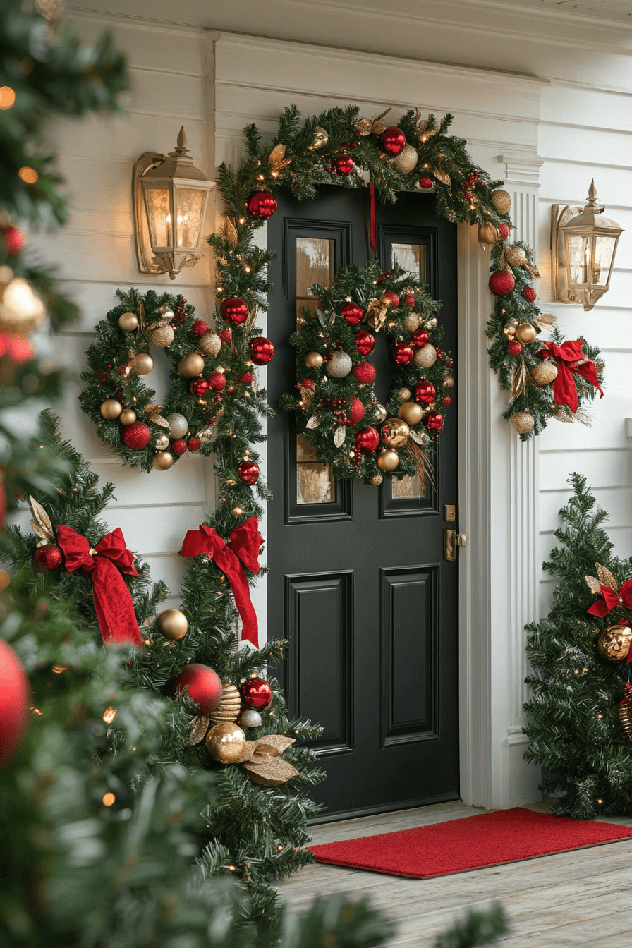29 Christmas Porch Decor Ideas For A Bright Joy Filled Holiday Look 24 christmas porch decor