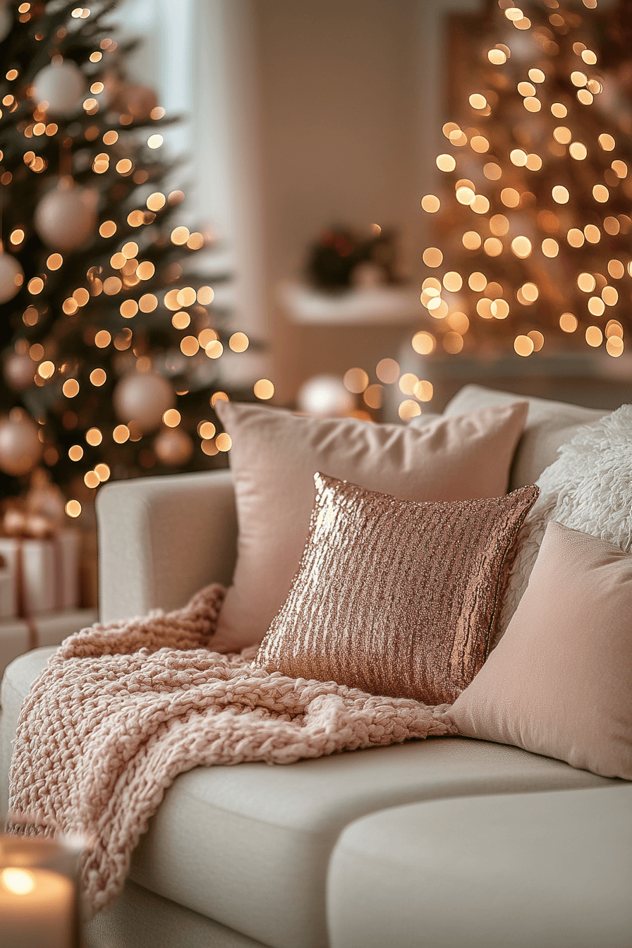 29 Rose Gold Christmas Decor Ideas For A Dreamy Sparkle Filled Celebration 24 rose gold christmas decor ideas