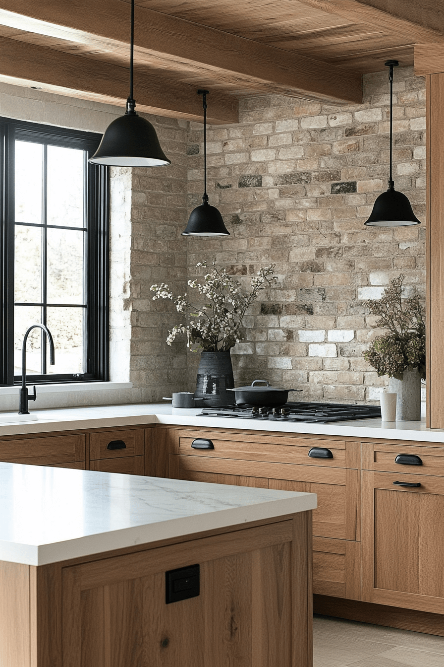 29 Oak Cabinets With White Countertops to Transform Kitchens With Pure Harmony 24 oak cabinets with white countertops