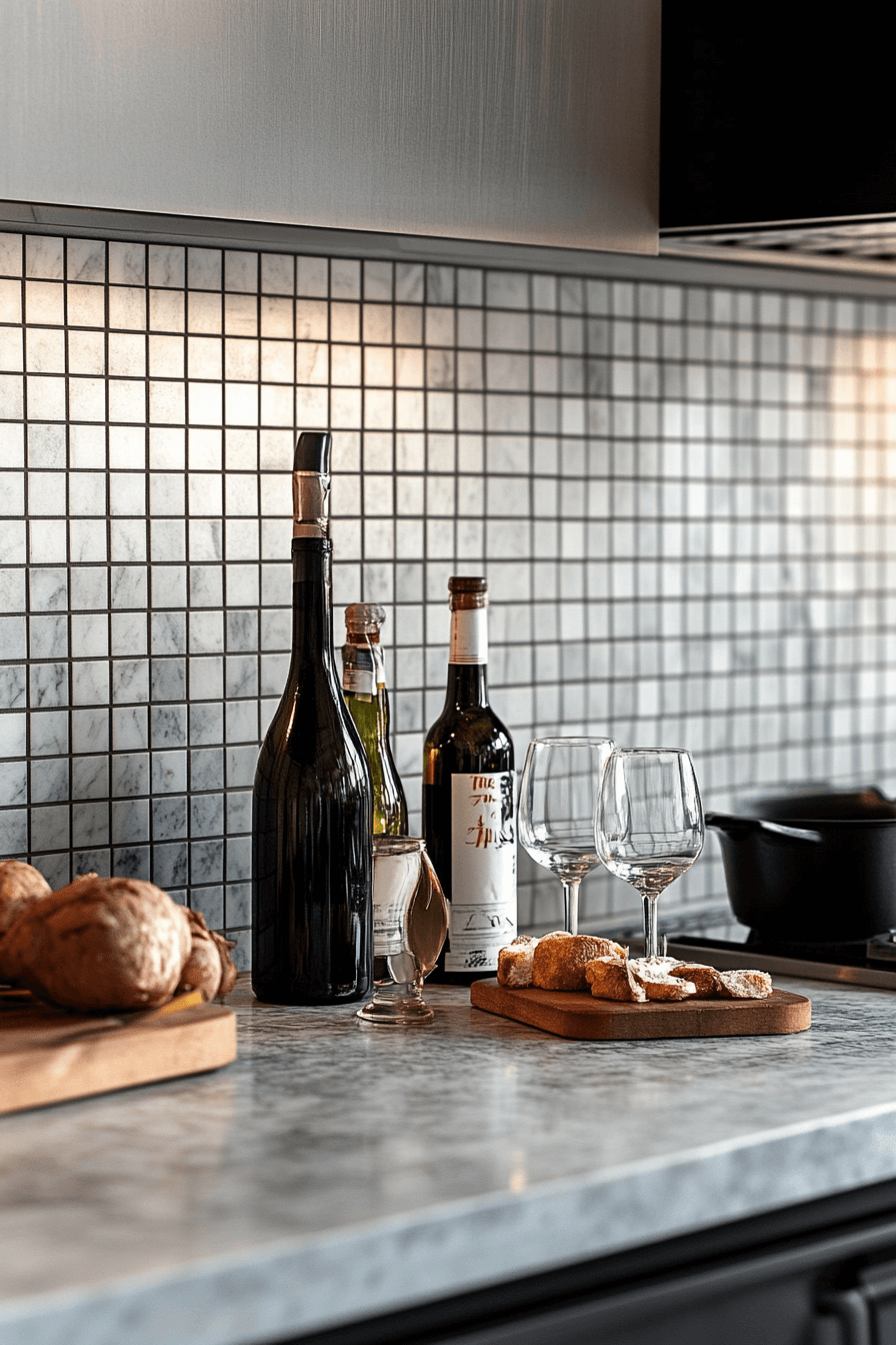 29 Marble Backsplash Inspirations To Create A Bright Modern Space 24 marble backsplash