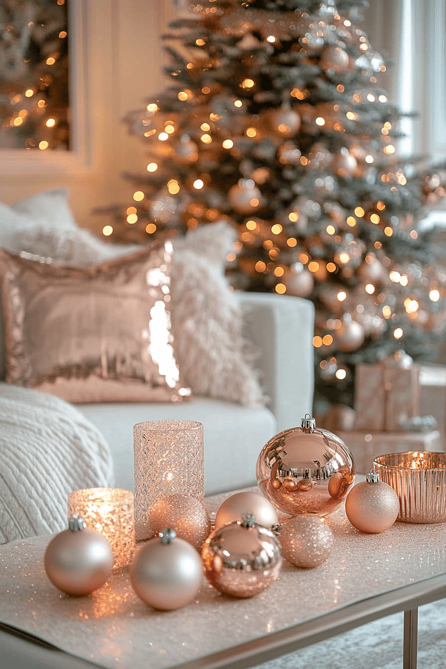 29 Rose Gold Christmas Decor Ideas For A Dreamy Sparkle Filled Celebration 25 rose gold christmas decor ideas