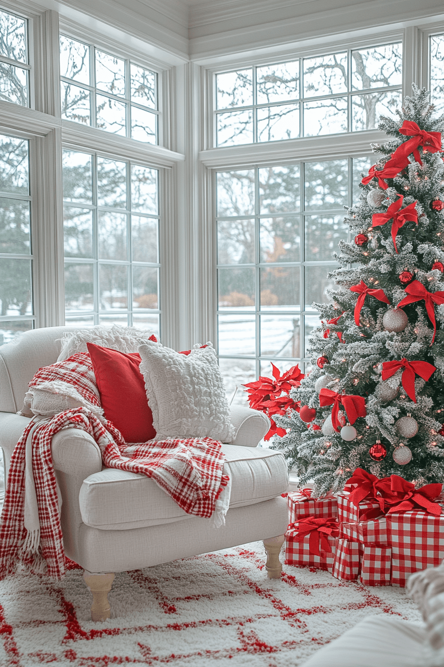 29 Red and White Christmas Decor Ideas For a Cozy Candy Cane Inspired Style 25 red and white christmas decor