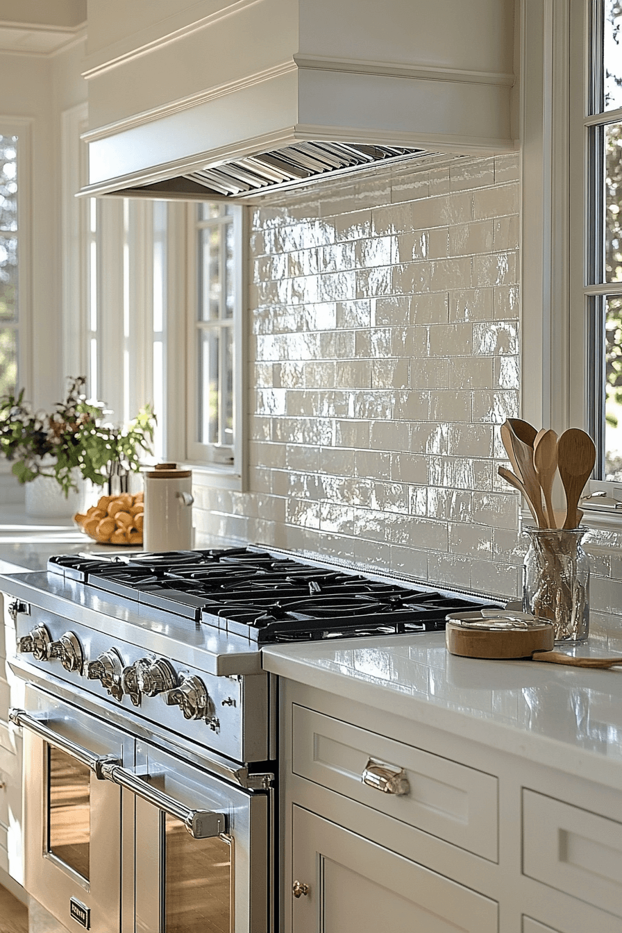 29 White Backsplash Kitchen Ideas That Spark Happy Modern Energy 26 white backsplash kitchen