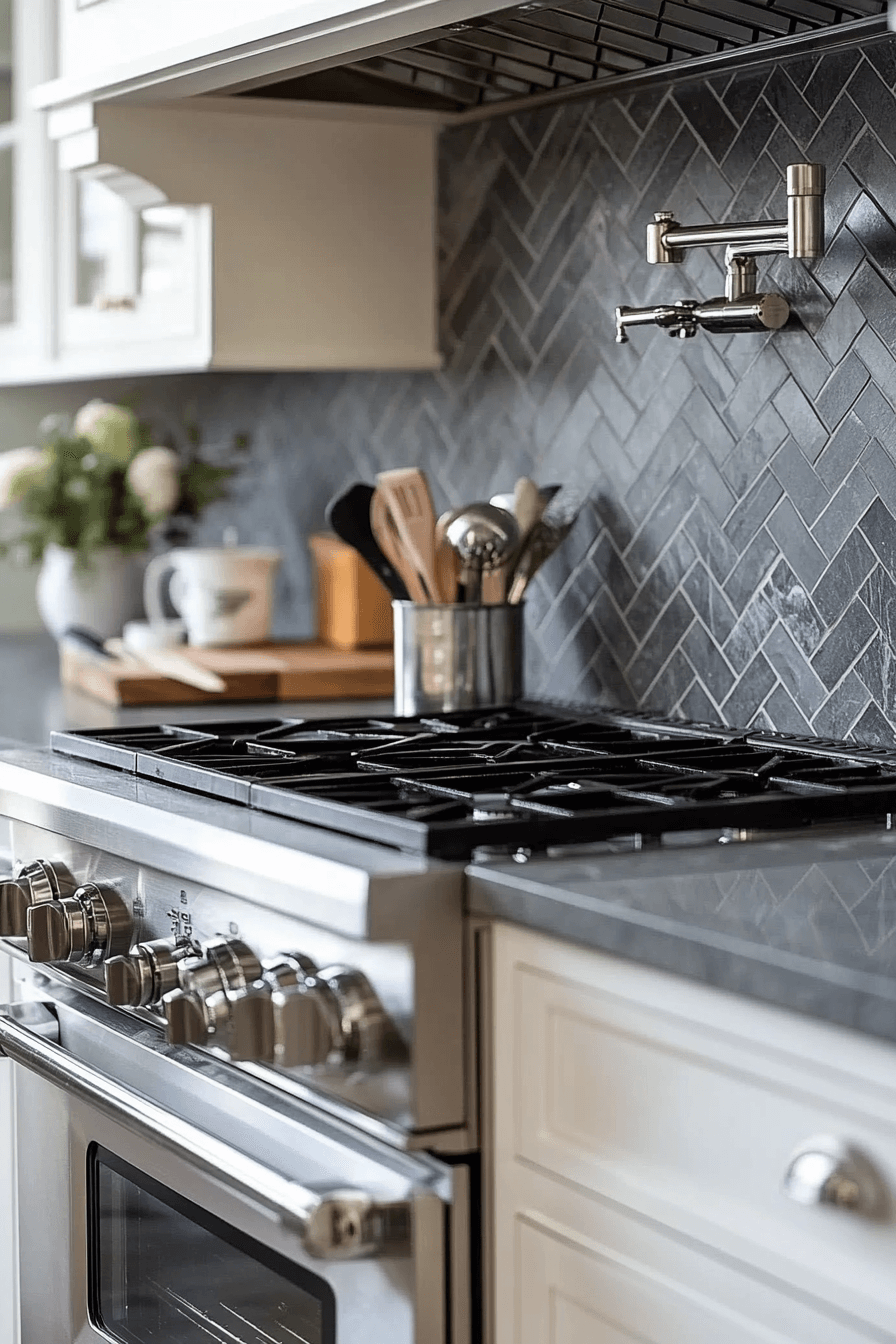 29 Stone Backsplash Kitchen Designs To Bring Texture And Tranquility Together 26 stone backsplash kitchen