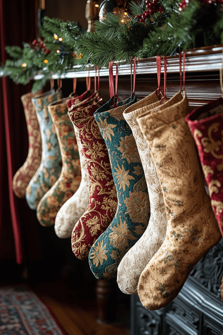 29 Stocking Decorating Ideas That Make Your Mantel Shine Bright 26 stocking decorating ideas