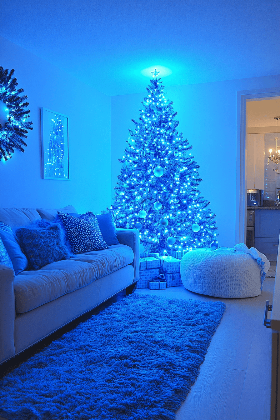 29 Blue Christmas Decor Ideas for a Magical Winter Glow 26 blue christmas decor ideas
