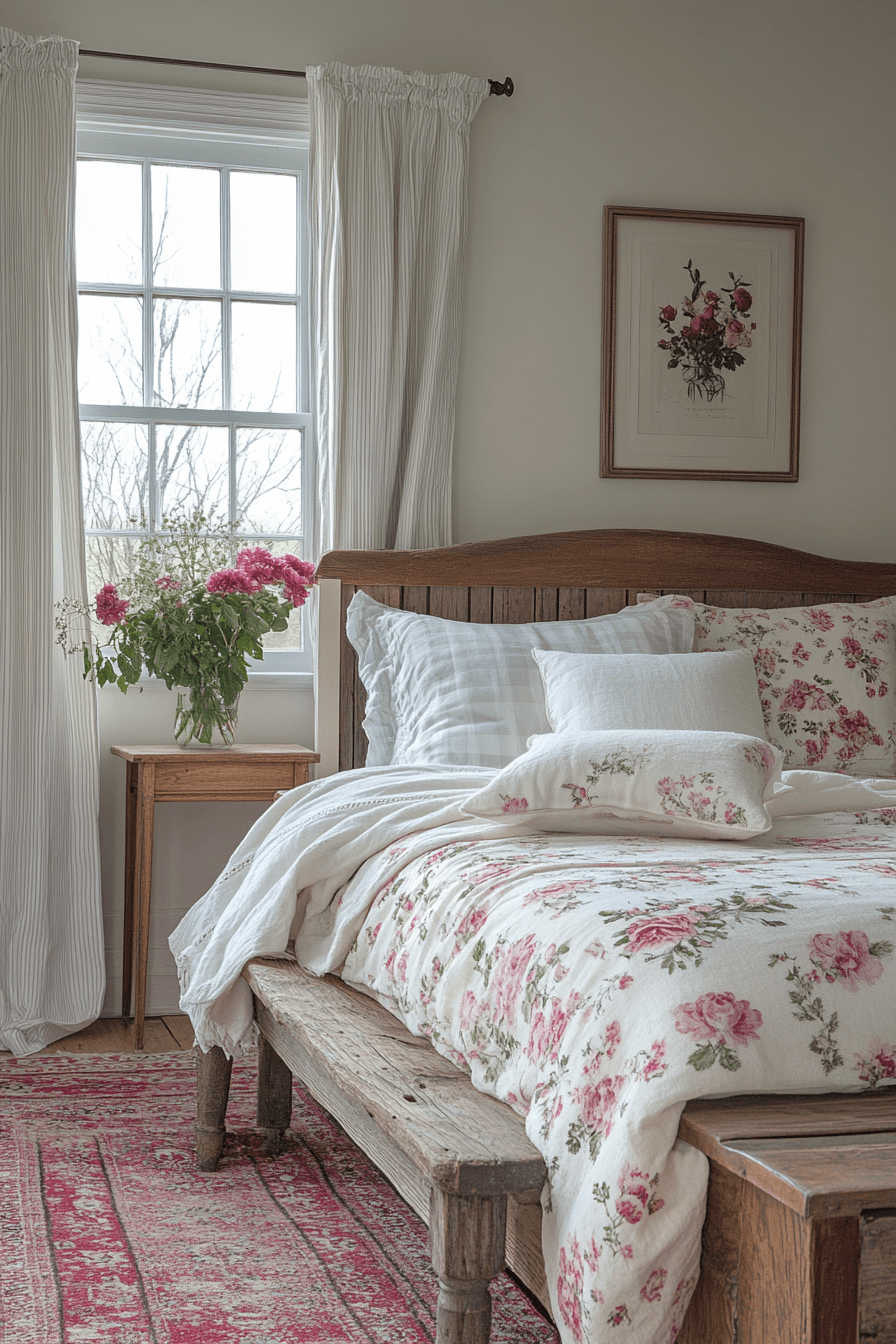 29 Vintage Farmhouse Bedroom Designs To Inspire Charming Cozy Interiors 26 vintage farmhouse bedroom