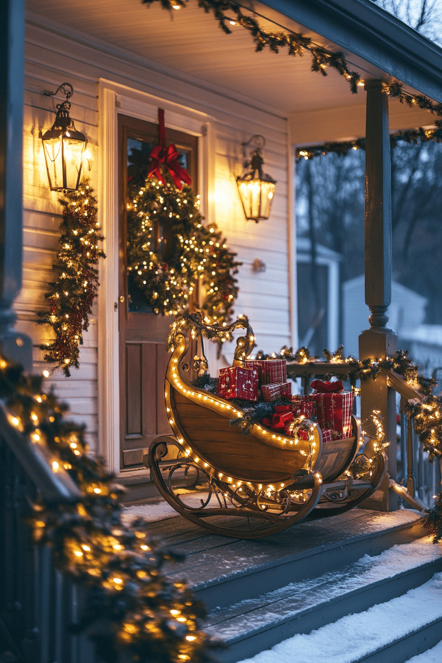 29 Christmas Porch Decor Ideas For A Bright Joy Filled Holiday Look 27 christmas porch decor