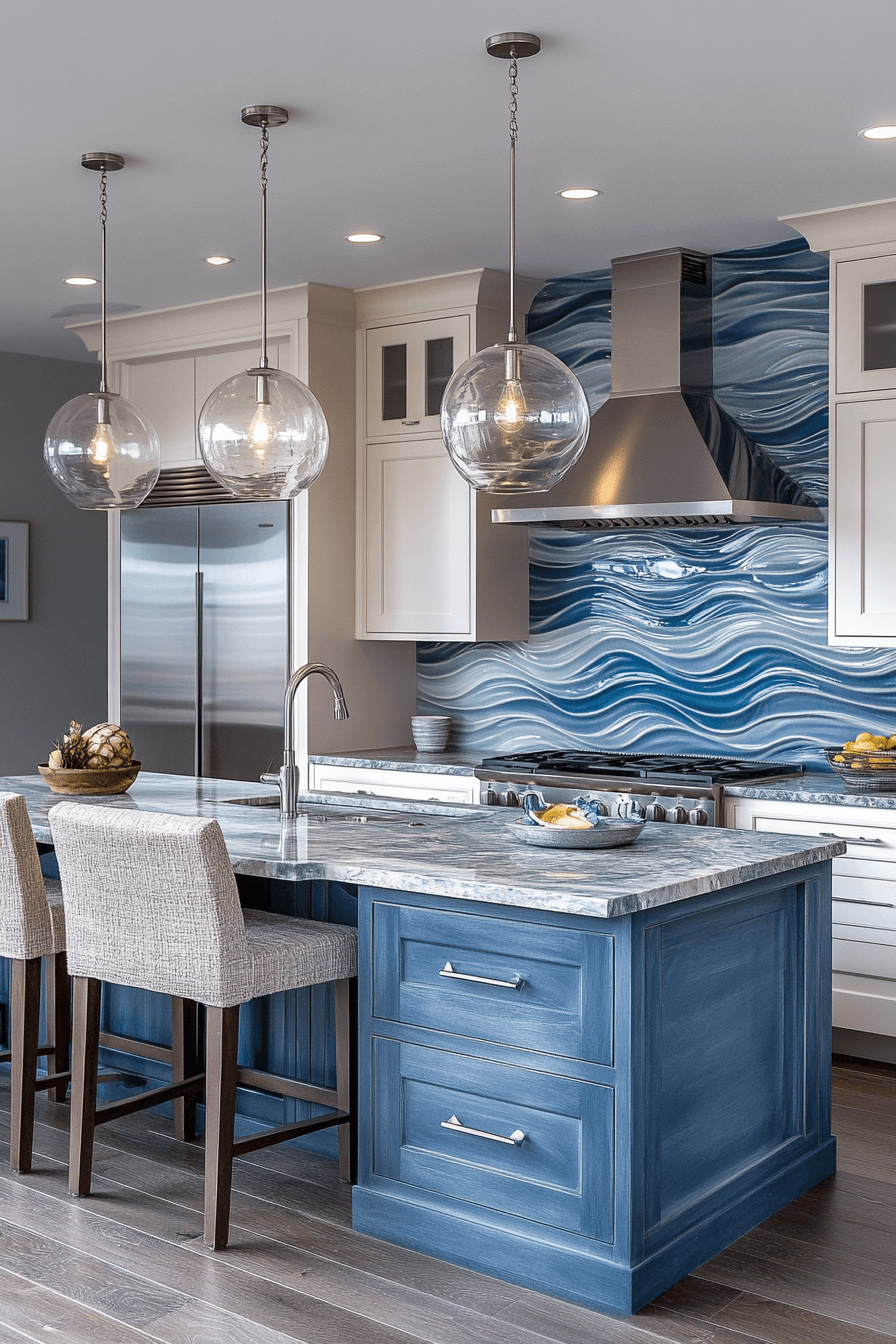 29 Coastal Kitchen Backsplash Ideas For A Cheerful Beach House Vibe 27 coastal kitchen backsplash ideas