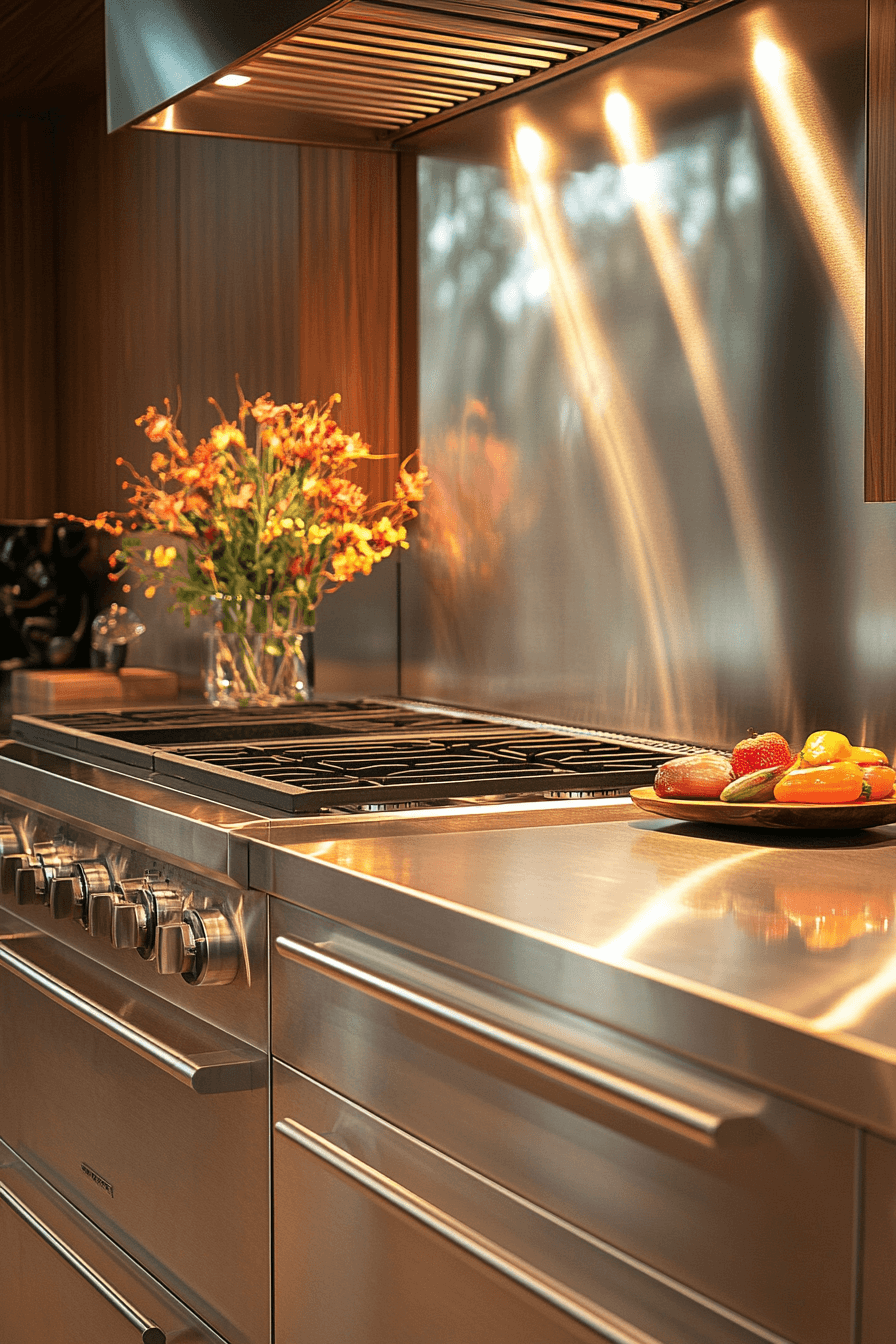 29 Stainless Steel Kitchen Countertops That Bring Professional Charm Home 28 stainless steel kitchen countertops
