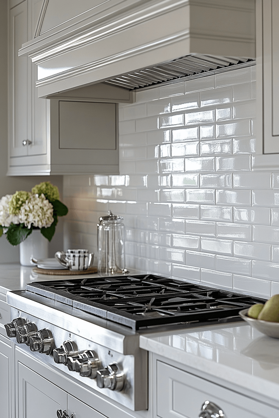 29 White Backsplash Kitchen Ideas That Spark Happy Modern Energy 28 white backsplash kitchen