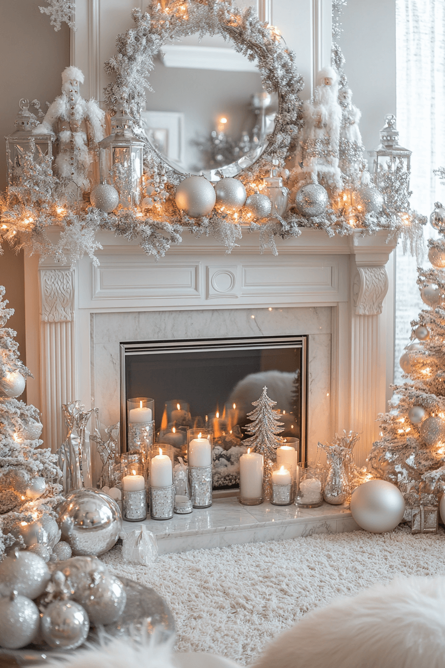 29 Christmas Mantel Decor Ideas For A Stunning Festive Fireplace Style 28 christmas mantel decor