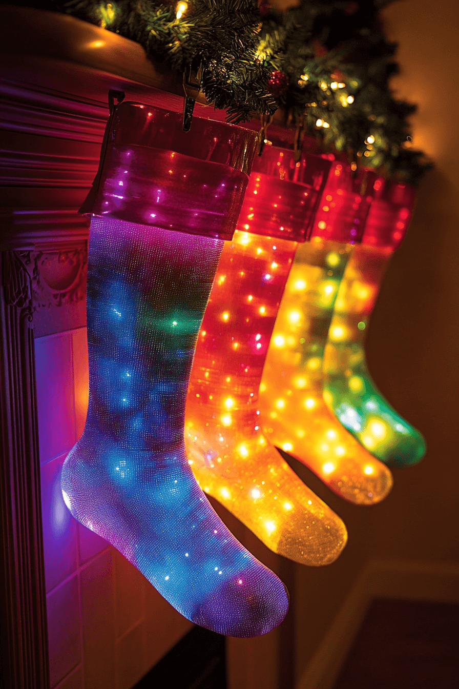 29 Stocking Decorating Ideas That Make Your Mantel Shine Bright 28 stocking decorating ideas