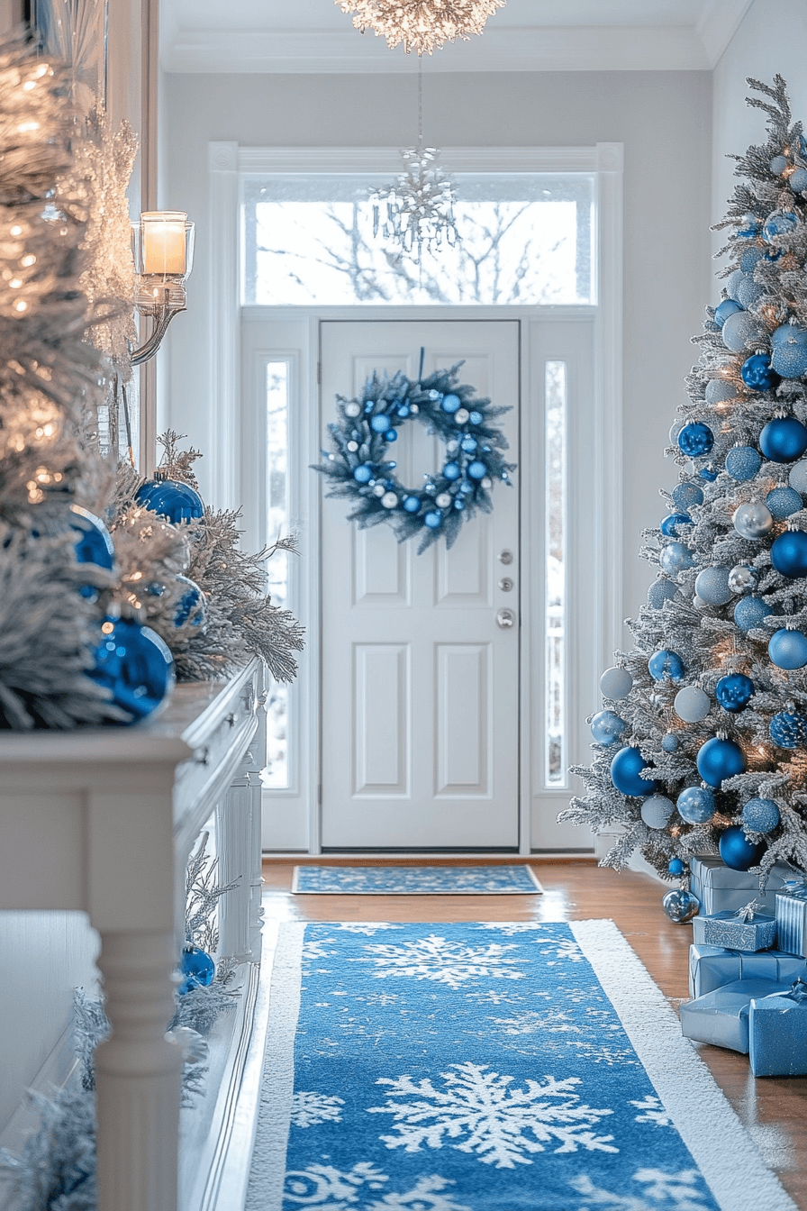 29 Blue Christmas Decor Ideas for a Magical Winter Glow 29 blue christmas decor ideas
