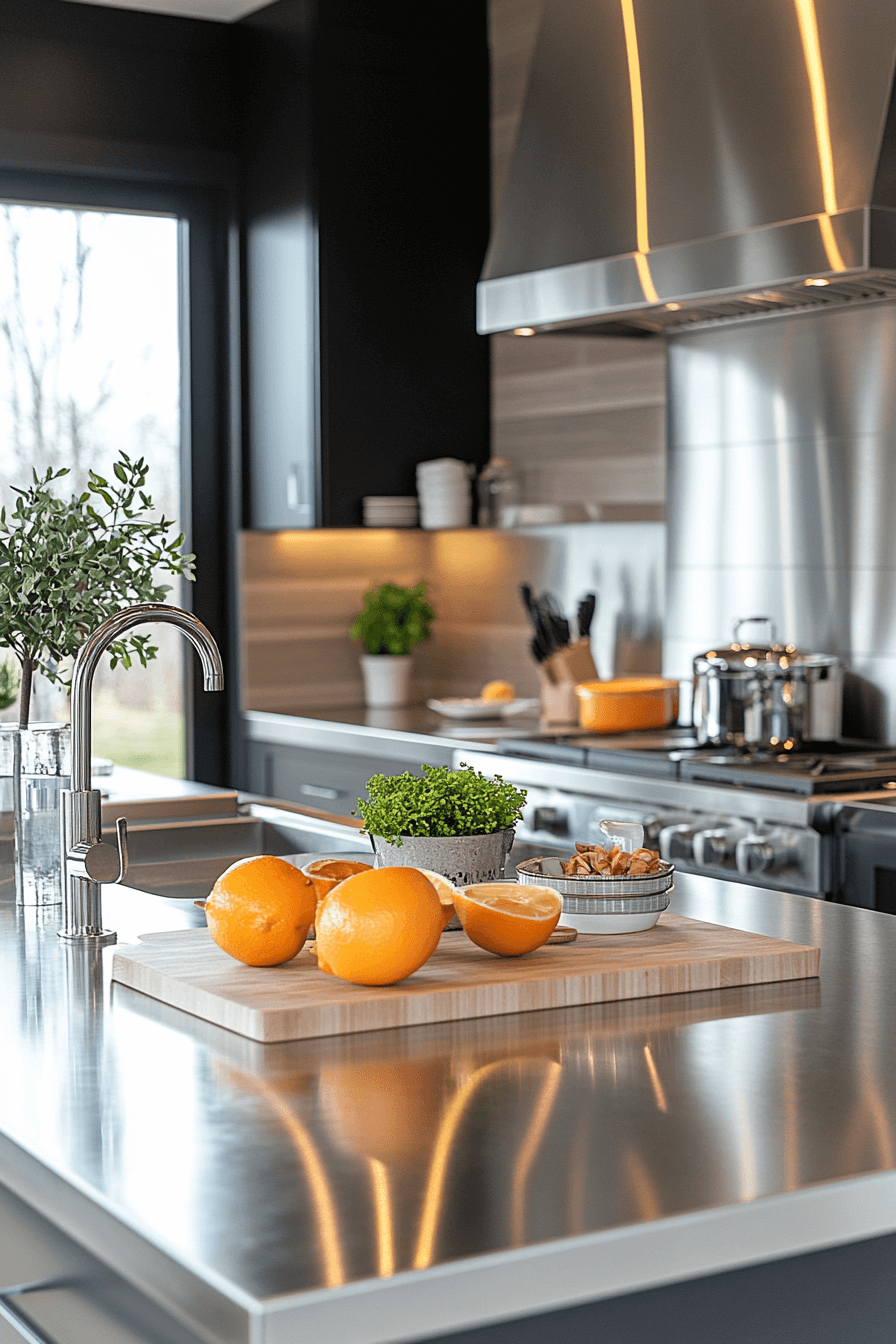 29 Stainless Steel Kitchen Countertops That Bring Professional Charm Home 3 stainless steel kitchen countertops