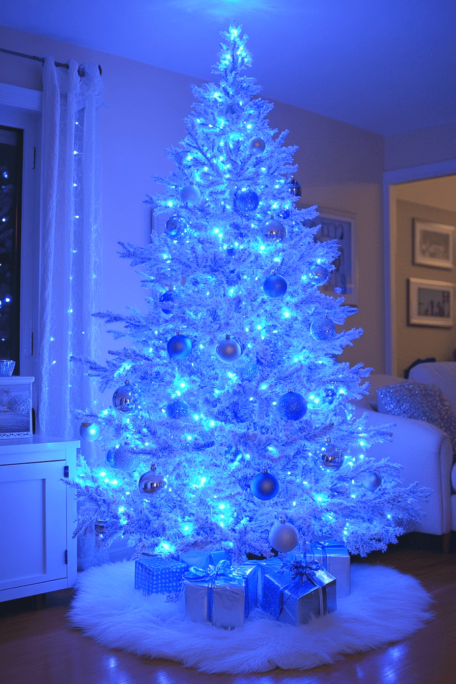29 Blue Christmas Decor Ideas for a Magical Winter Glow 3 blue christmas decor ideas