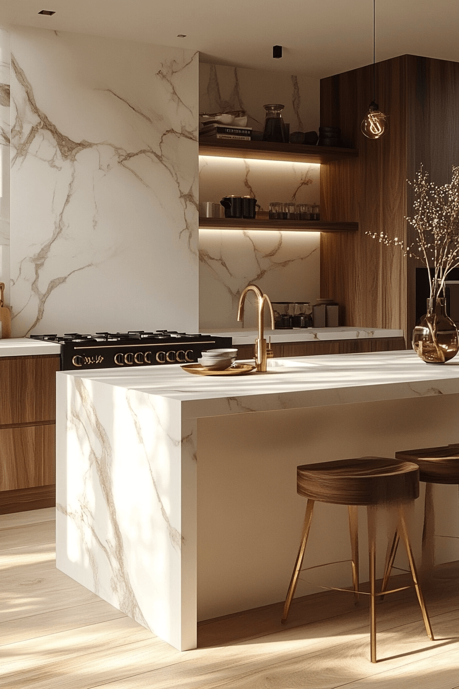 29 White Marble Countertops That Add Instant Elegance to Any Space 3 white marble countertops