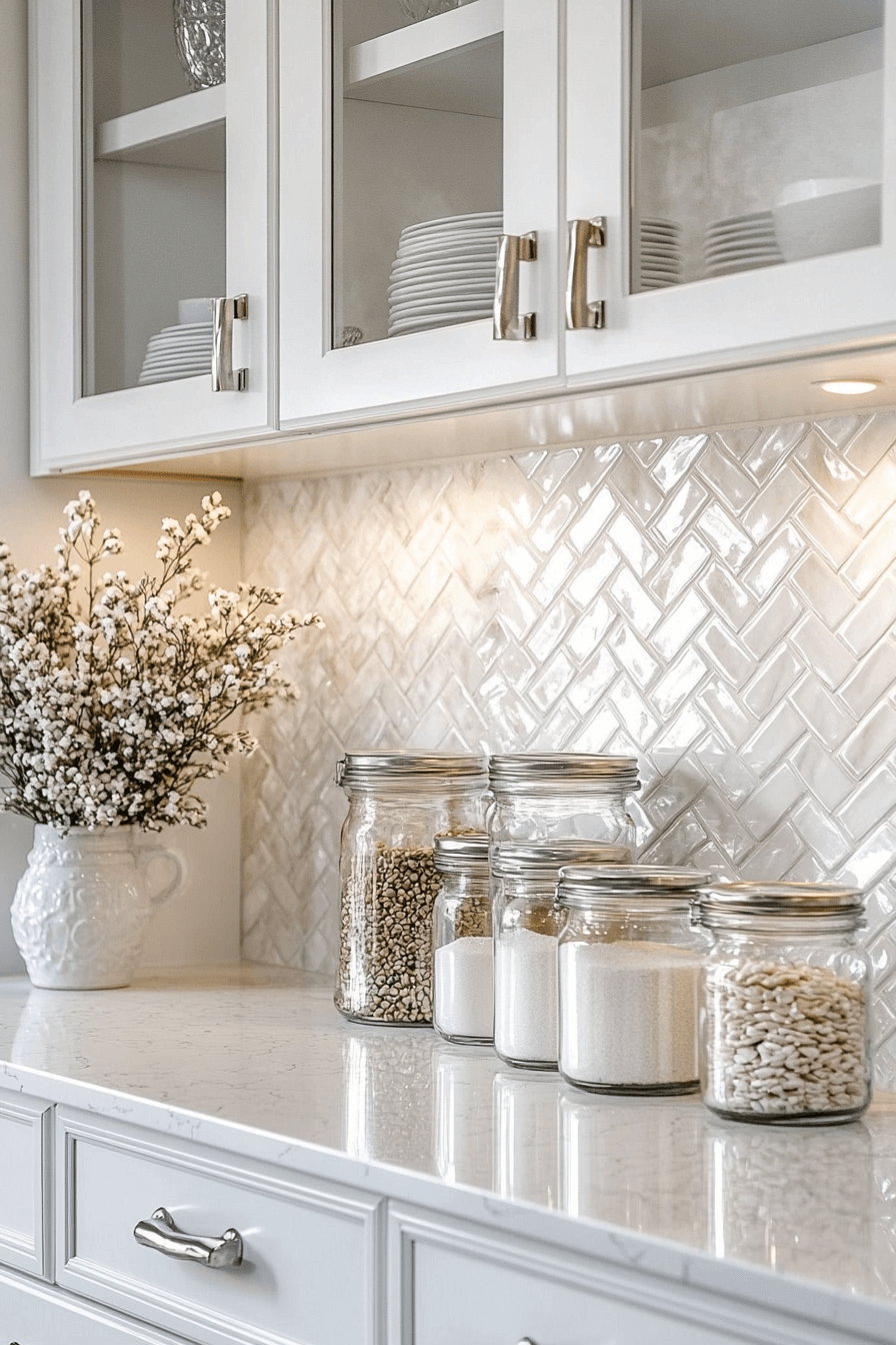 29 White Backsplash Kitchen Ideas That Spark Happy Modern Energy 3 white backsplash kitchen
