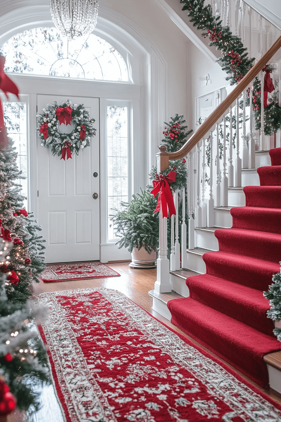29 Red and White Christmas Decor Ideas For a Cozy Candy Cane Inspired Style 4 red and white christmas decor