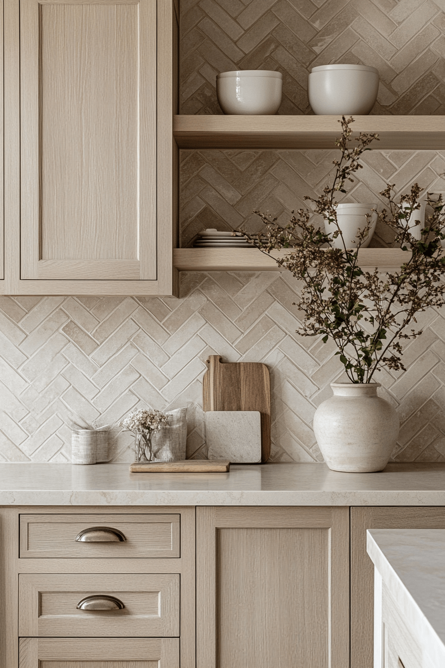 29 Herringbone Backsplash Ideas That Make Your Space Feel Inspired 4 herringbone backsplash