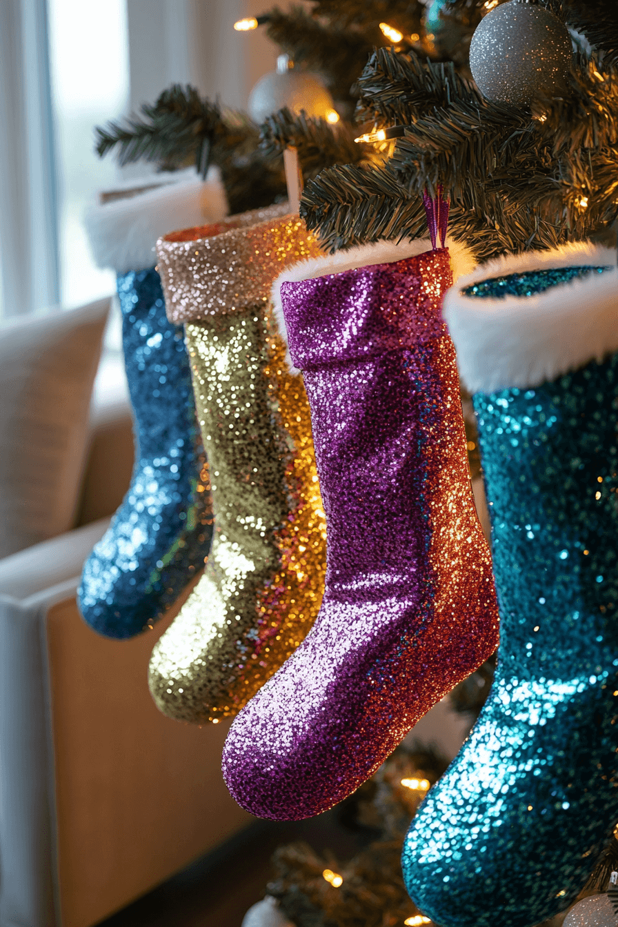 29 Stocking Decorating Ideas That Make Your Mantel Shine Bright 4 stocking decorating ideas