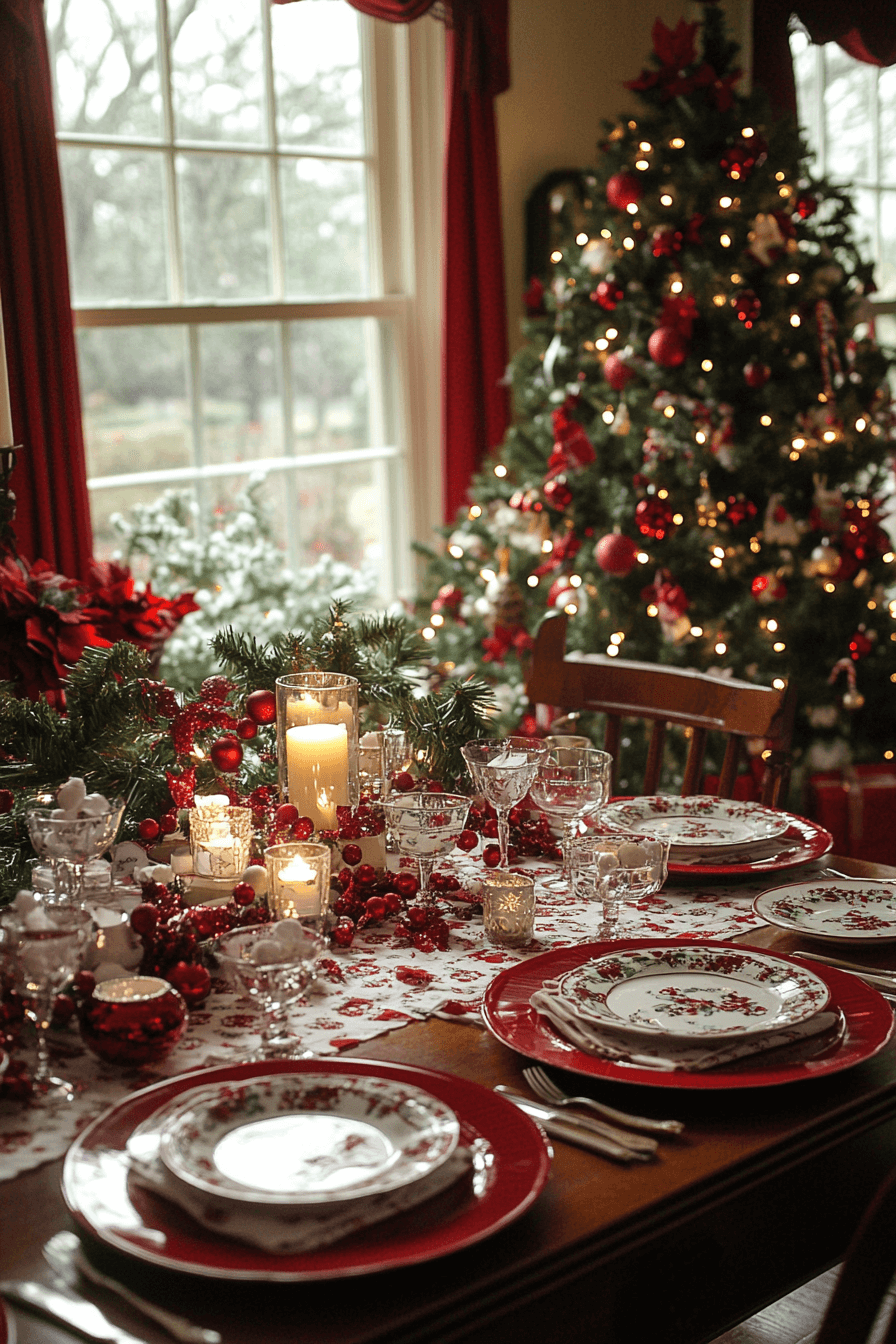 29 Red and White Christmas Decor Ideas For a Cozy Candy Cane Inspired Style 5 red and white christmas decor