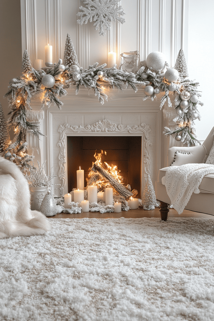 29 Christmas Fireplace Decor Ideas For A Warm Merry Hearth Display 6 christmas fireplace decor