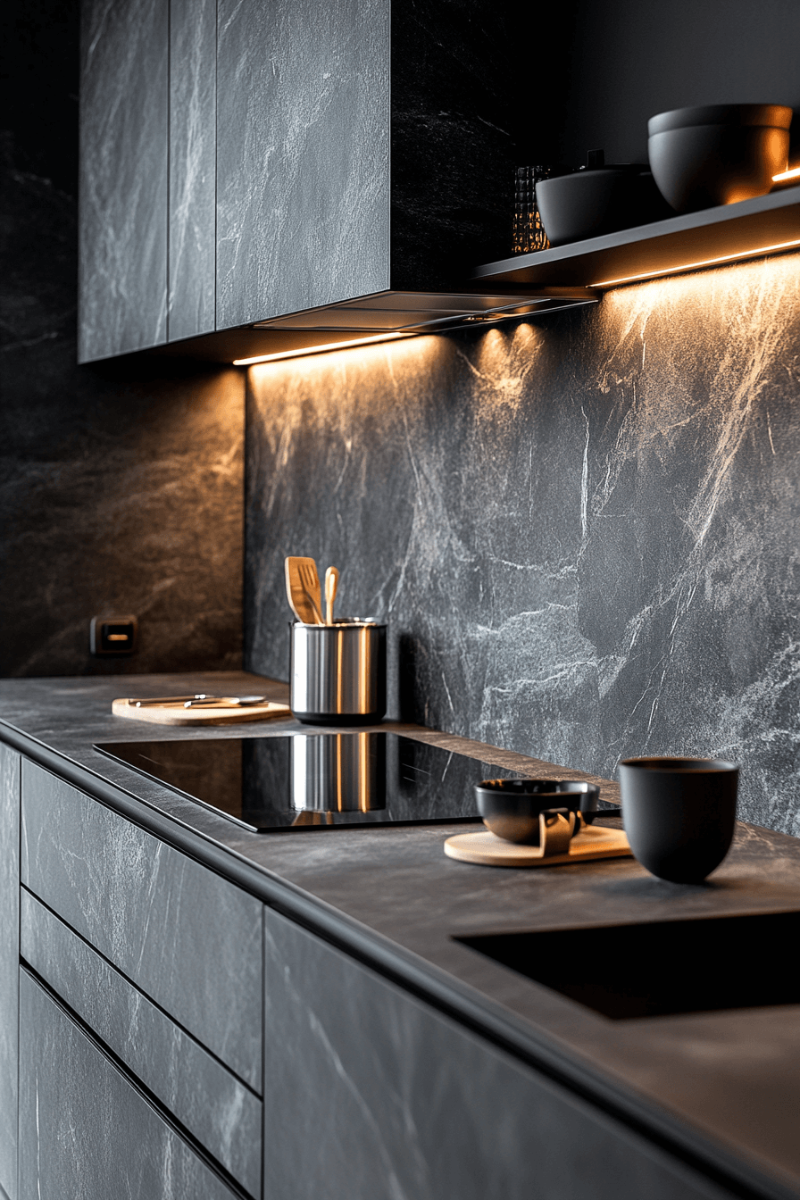 29 Stone Backsplash Kitchen Designs To Bring Texture And Tranquility Together 7 stone backsplash kitchen