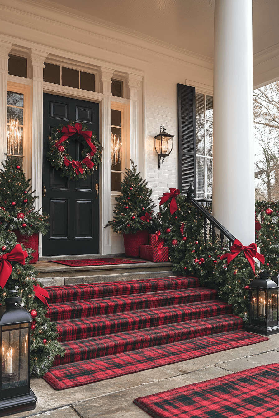 29 Christmas Porch Decor Ideas For A Bright Joy Filled Holiday Look 7 christmas porch decor