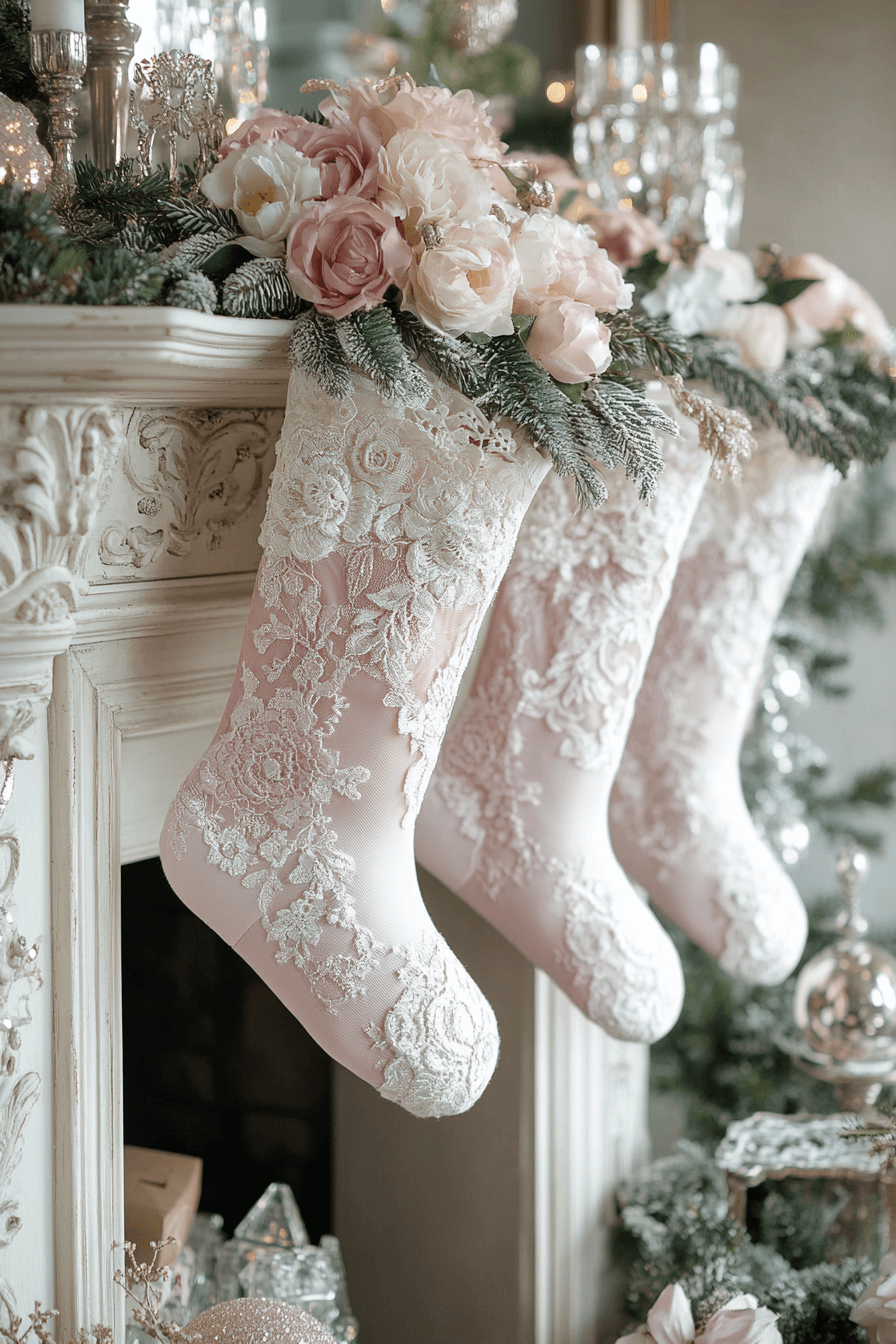29 Stocking Decorating Ideas That Make Your Mantel Shine Bright 7 stocking decorating ideas