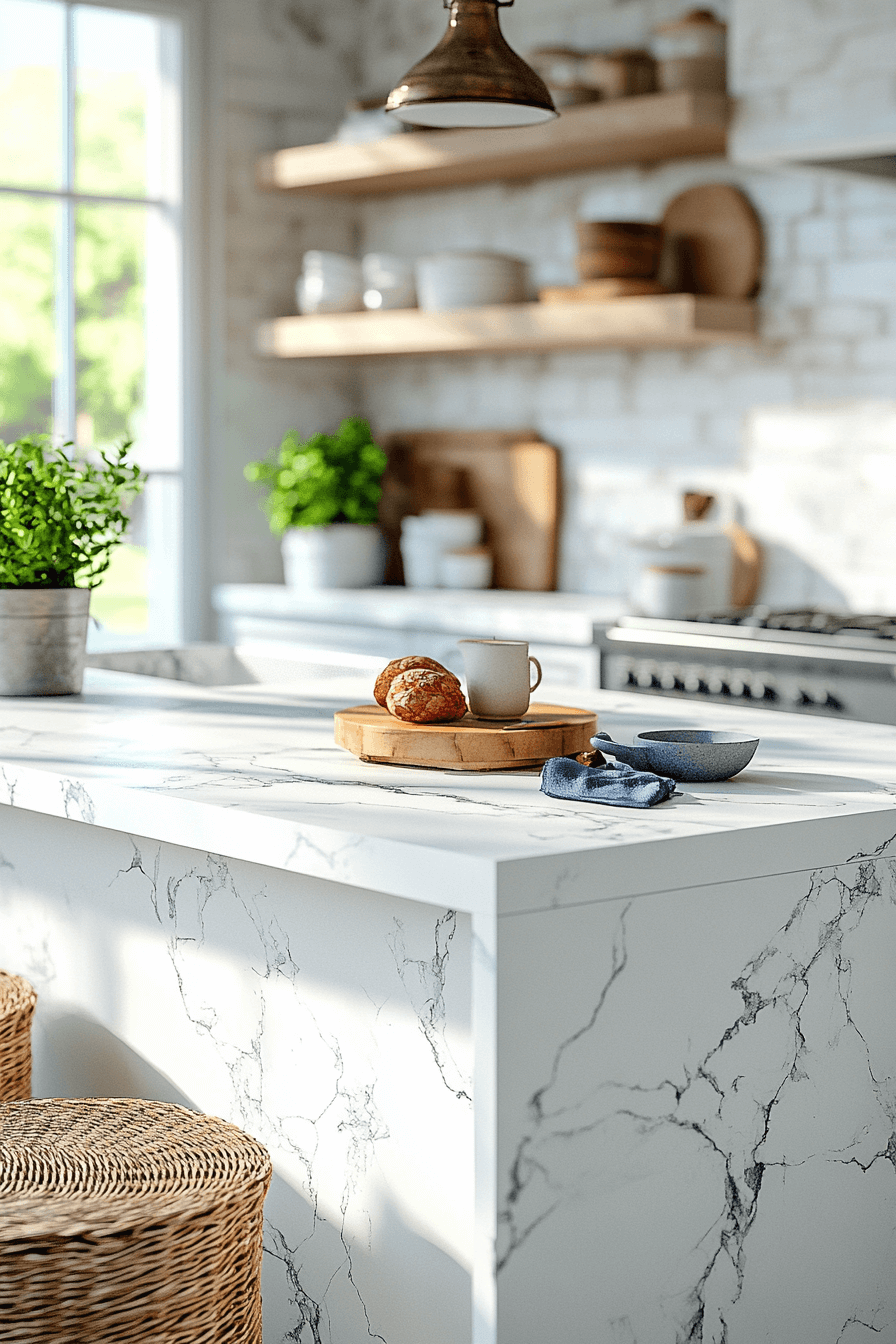 29 White Marble Countertops That Add Instant Elegance to Any Space 8 white marble countertops