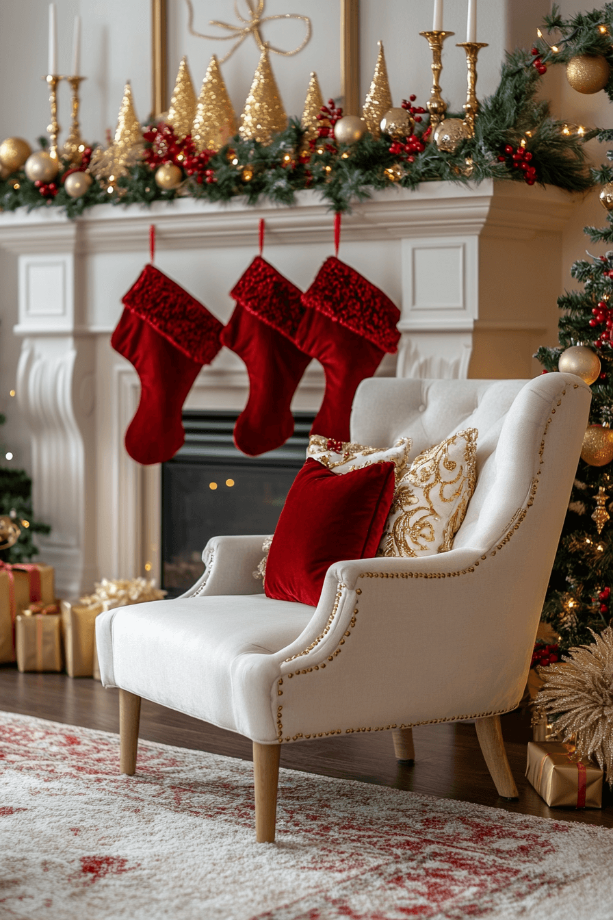 29 Christmas Mantel Decor Ideas For A Stunning Festive Fireplace Style 8 christmas mantel decor