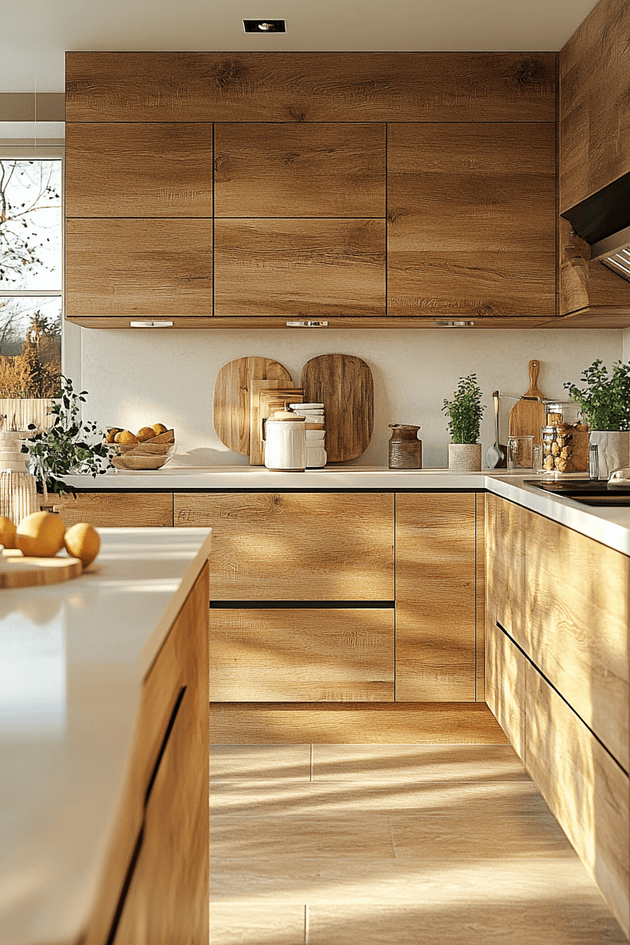 29 Oak Cabinets With White Countertops to Transform Kitchens With Pure Harmony 9 oak cabinets with white countertops