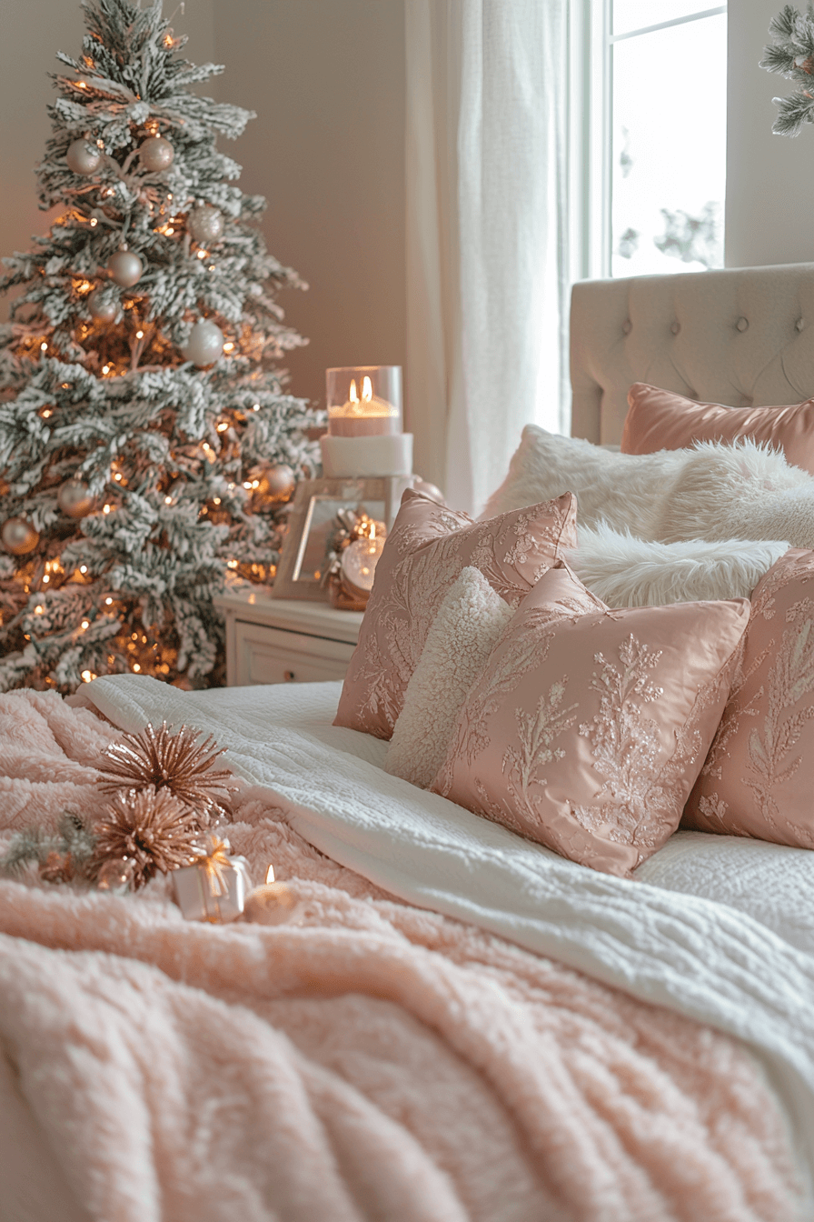 29 Rose Gold Christmas Decor Ideas For A Dreamy Sparkle Filled Celebration 9 rose gold christmas decor ideas