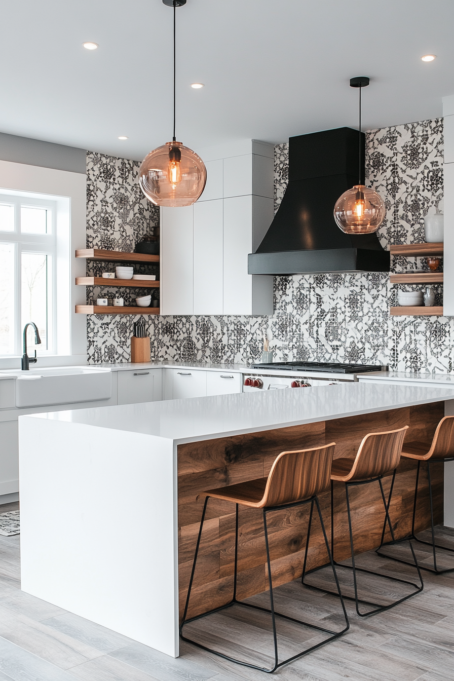 29 White Backsplash Kitchen Ideas That Spark Happy Modern Energy 20 white backsplash kitchen