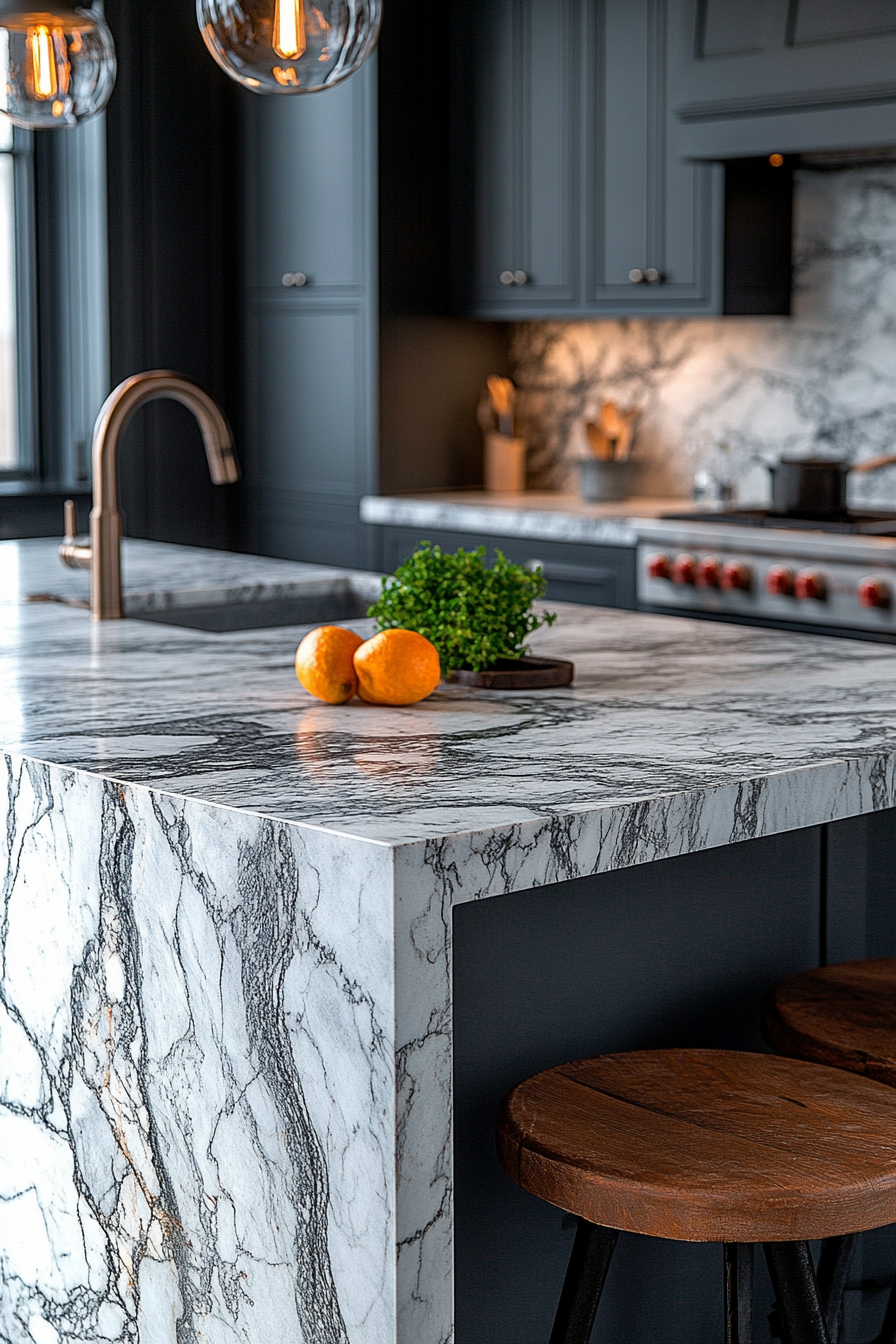 29 Stone Backsplash Kitchen Designs To Bring Texture And Tranquility Together 23 stone backsplash kitchen