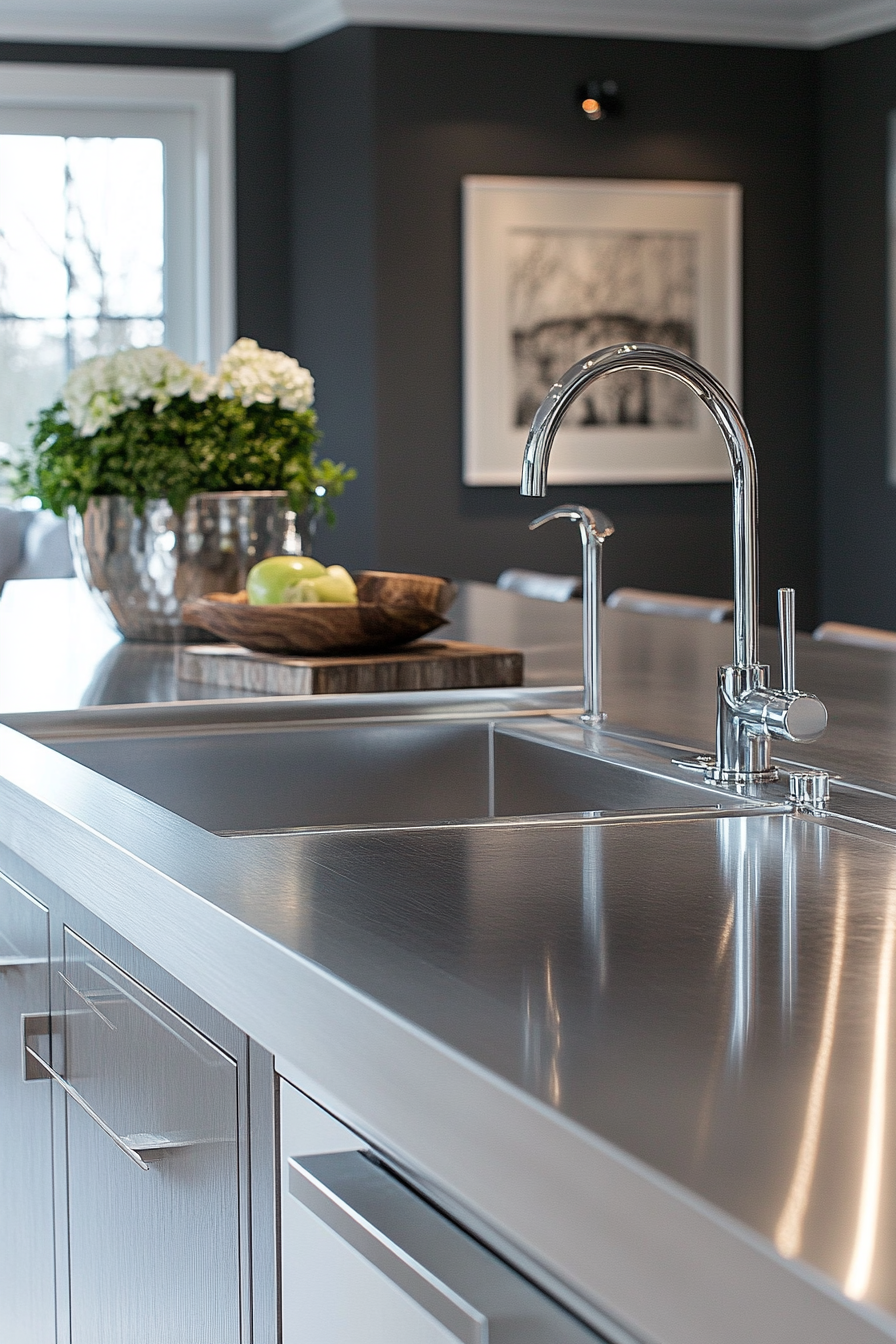 29 Stainless Steel Kitchen Countertops That Bring Professional Charm Home 16 stainless steel kitchen countertops