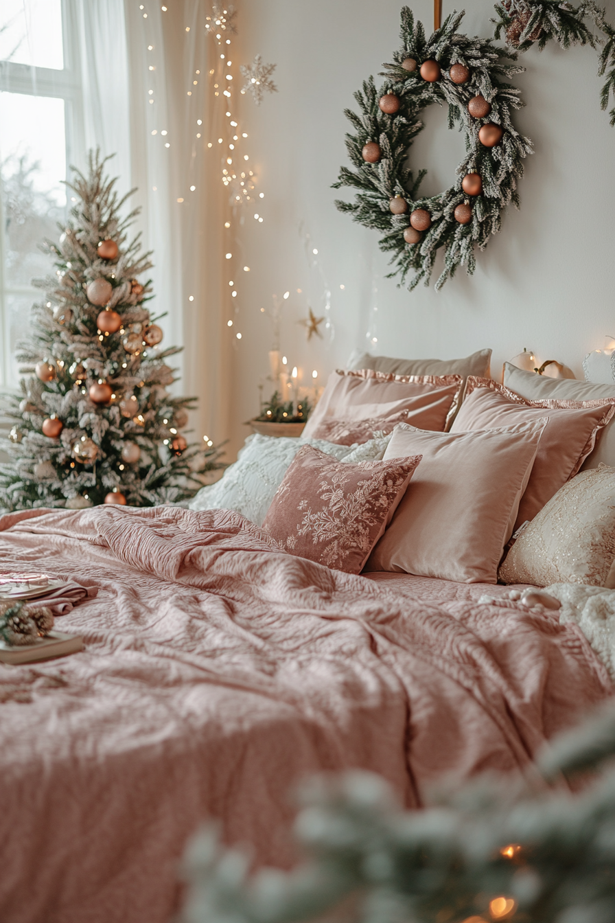 29 Rose Gold Christmas Decor Ideas For A Dreamy Sparkle Filled Celebration 2 rose gold christmas decor ideas