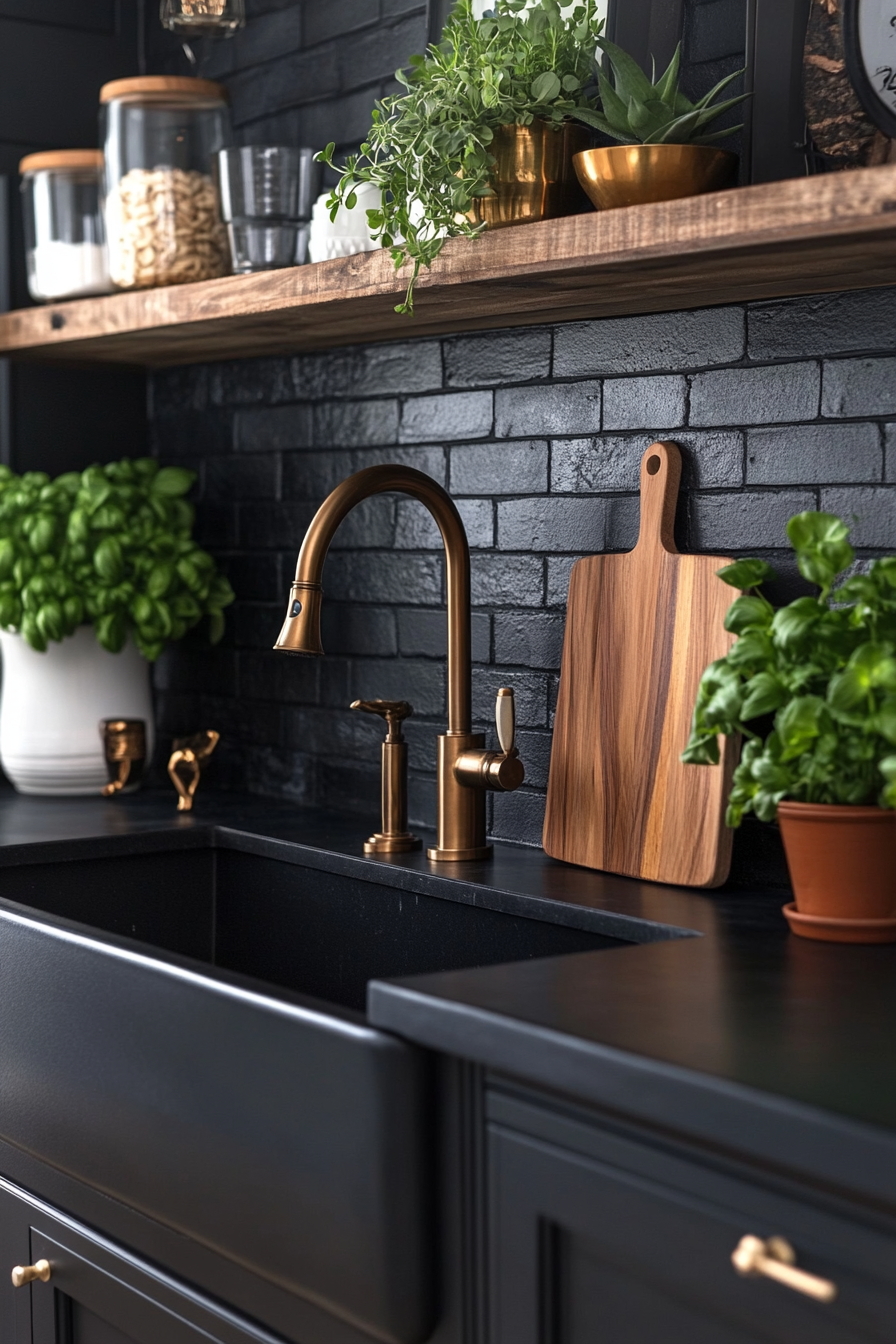 29 Brick Backsplash Kitchen Ideas That Capture Effortless Farmhouse Appeal 3 brick backsplash kitchen