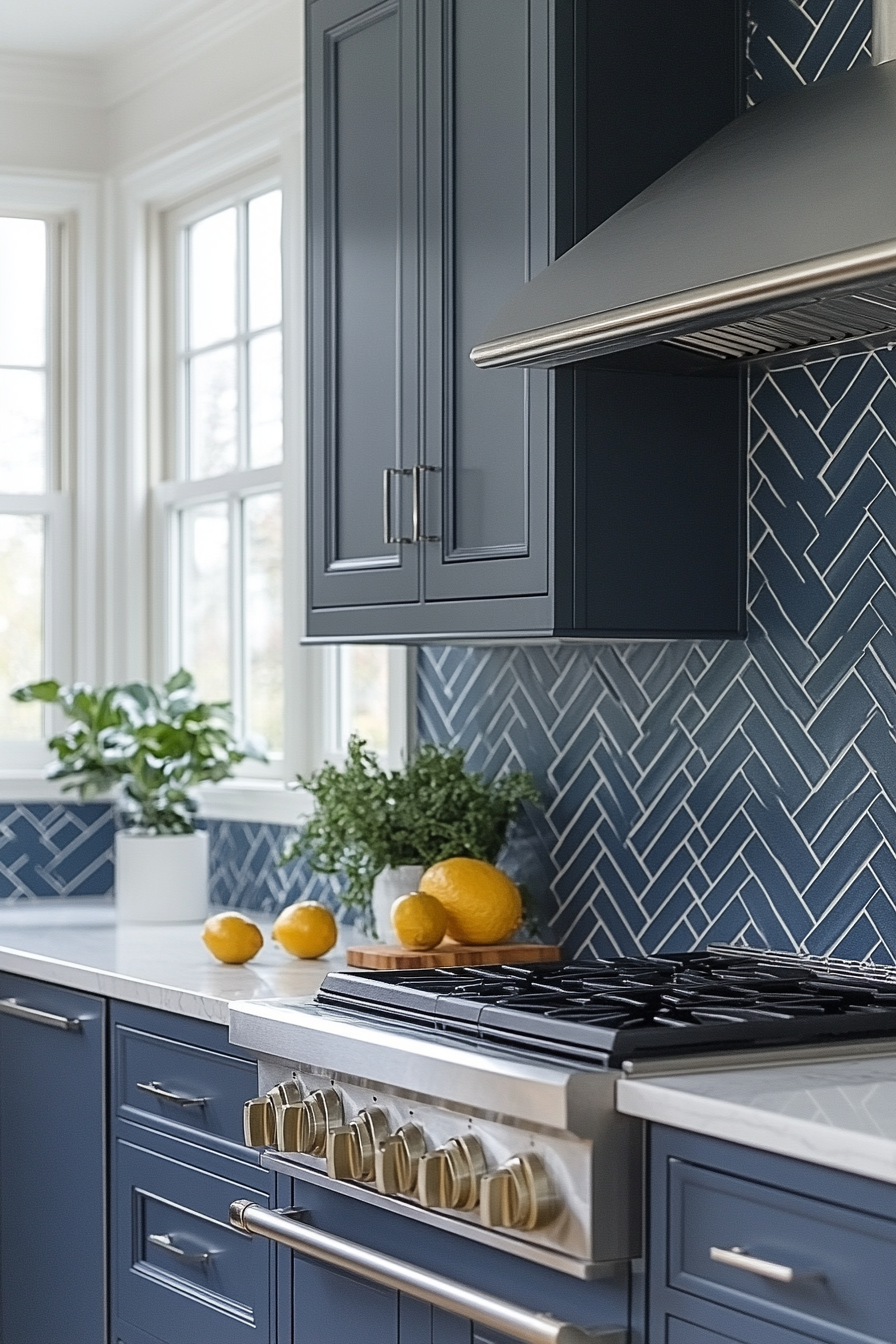 29 Herringbone Backsplash Ideas That Make Your Space Feel Inspired 9 herringbone backsplash