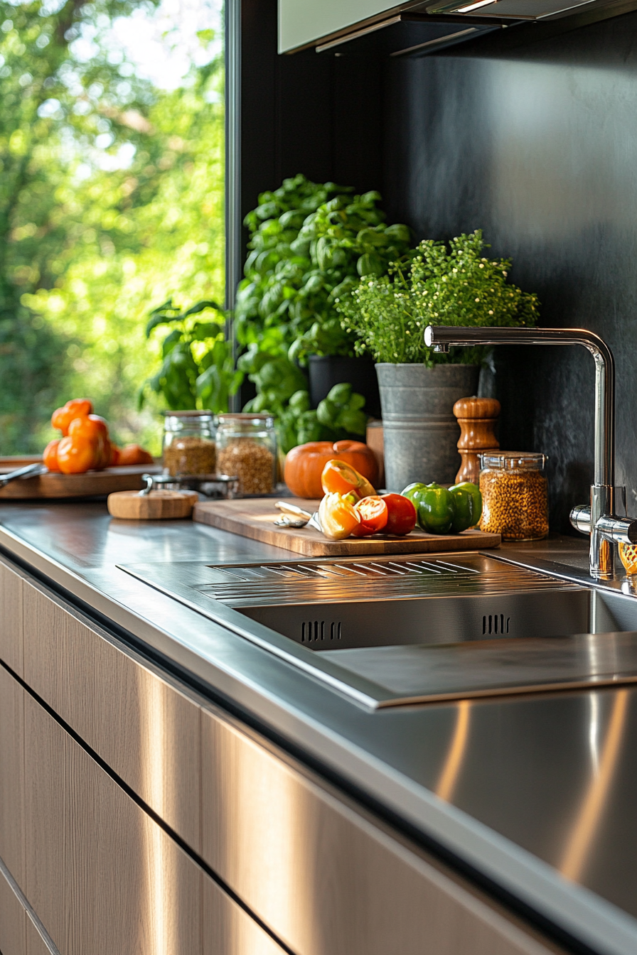 29 Stainless Steel Kitchen Countertops That Bring Professional Charm Home 6 stainless steel kitchen countertops