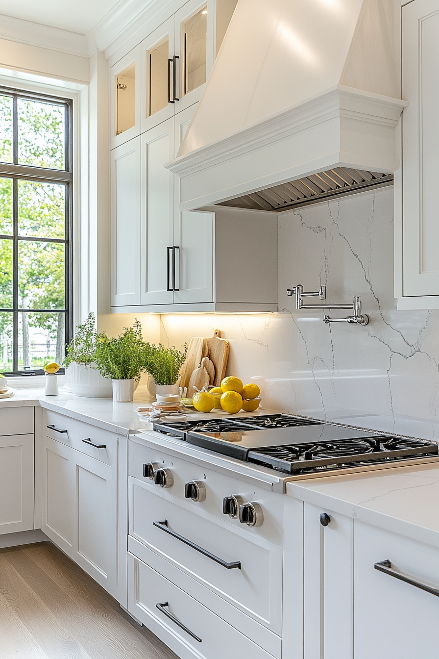 29 White Backsplash Kitchen Ideas That Spark Happy Modern Energy 25 white backsplash kitchen