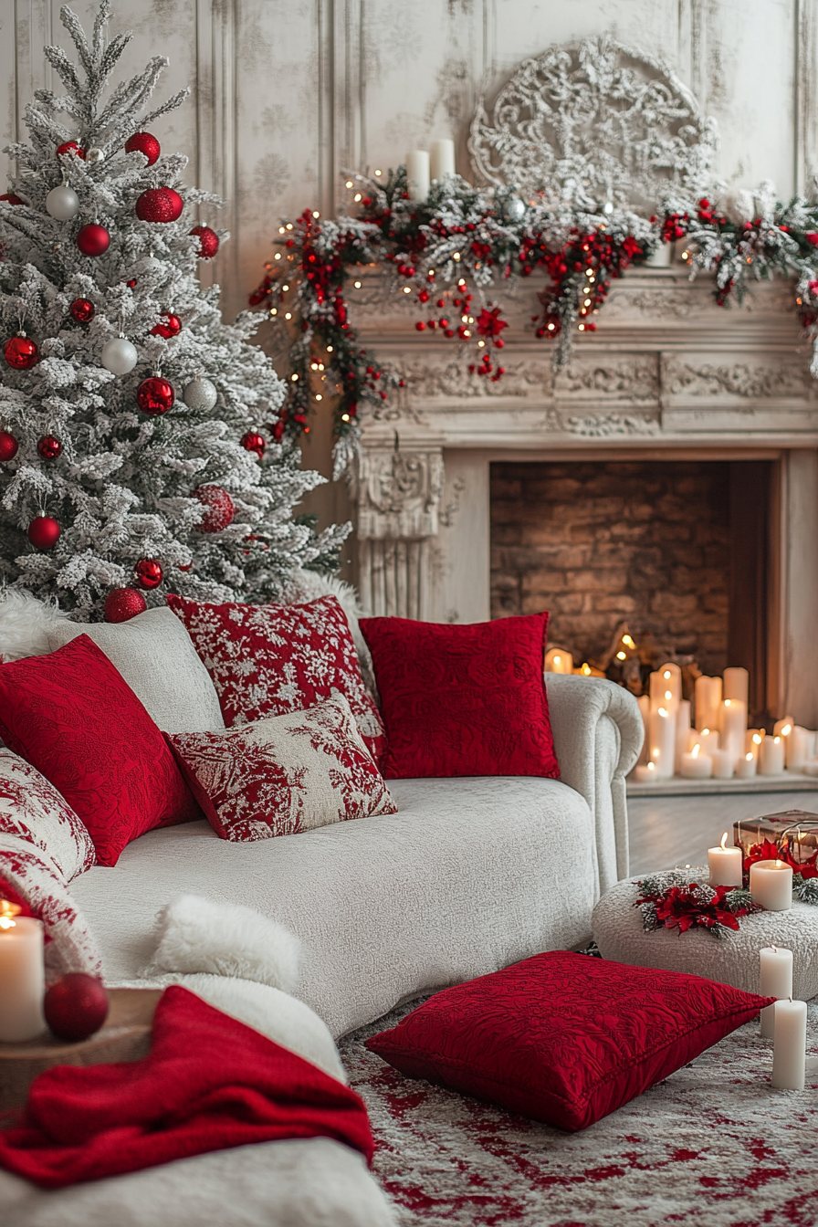 29 Red and White Christmas Decor Ideas For a Cozy Candy Cane Inspired Style 9 red and white christmas decor