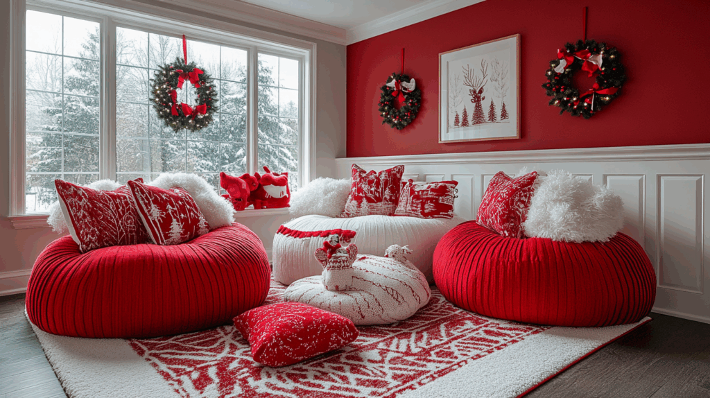 29 Red and White Christmas Decor Ideas For a Cozy Candy Cane Inspired Style 1 red and white christmas decor