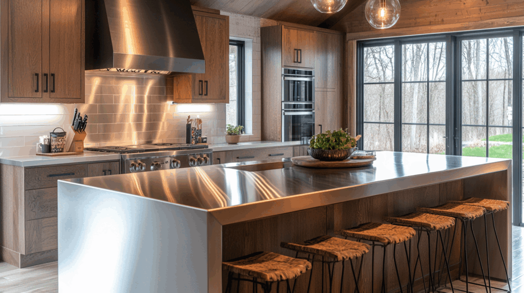 29 Stainless Steel Kitchen Countertops That Bring Professional Charm Home 4 stainless steel kitchen countertops