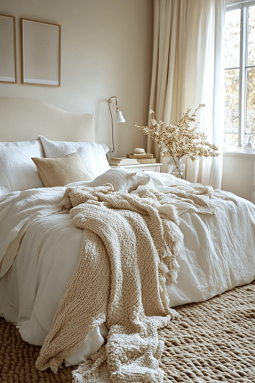 29 Cozy Neutral Bedroom Ideas That Feel Light and Comforting 1