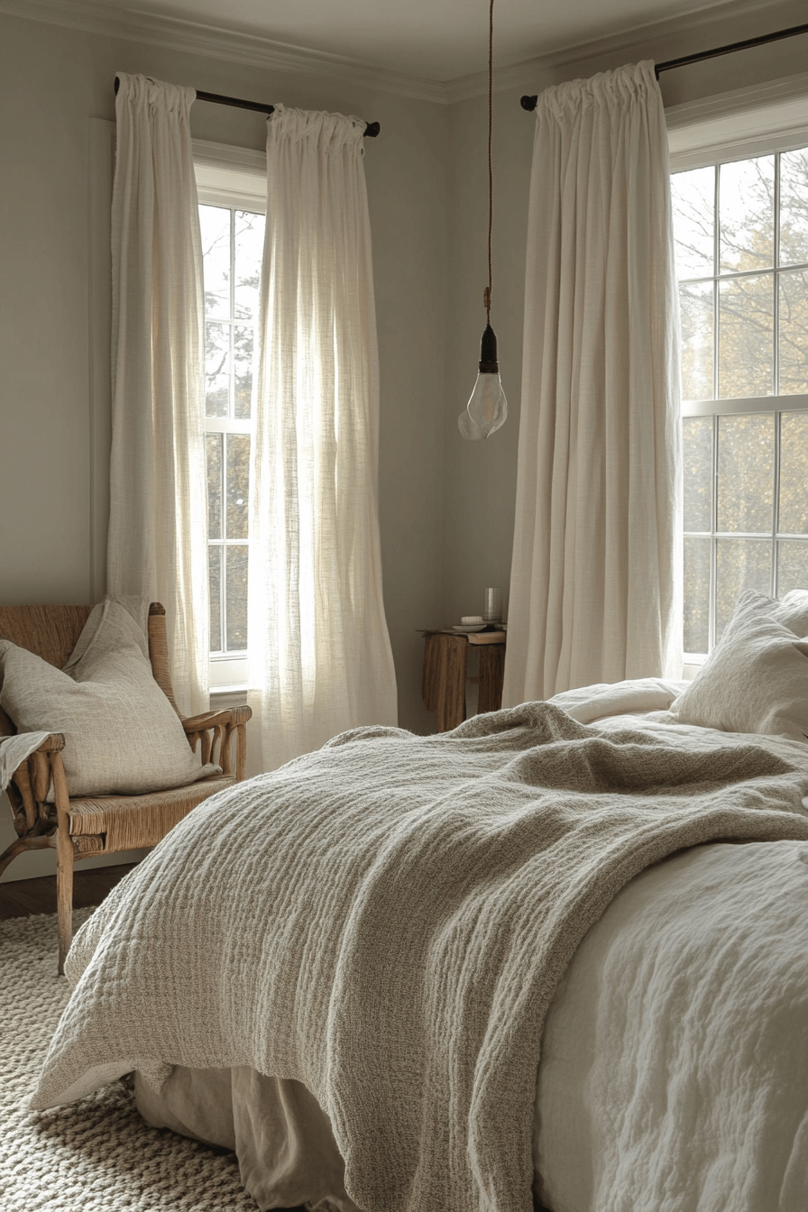 29 Cozy Neutral Bedroom Ideas That Feel Light and Comforting 10