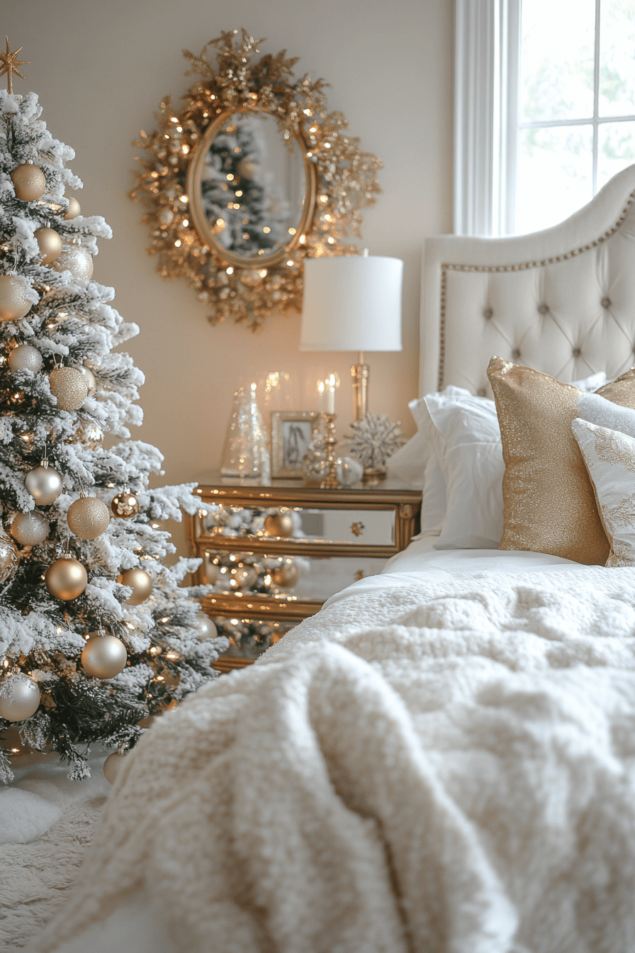 29 Christmas Bedroom Decor Ideas for a Cozy & Festive Retreat 10